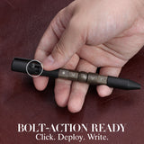 Kansept EDC Titanium Bolt-Action Pen Customizer – Customizable Inserts, Jackpot Vibes Pattern | Designed by Kevin Passon|G013P4