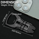 PryOfSorts Titanium EDC Multi-Tool | Pry Bar, Bottle Opener & Magnetic Bit Driver | Blackwash | Designed by Koch Tools-C010A2