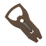 Kansept EDC PryOfSorts C010A4 EDC Multi-Tool | Bronze Anodized Titanium | Bottle Opener, Pry Bar & Screwdriver | Designed by Koch Tools