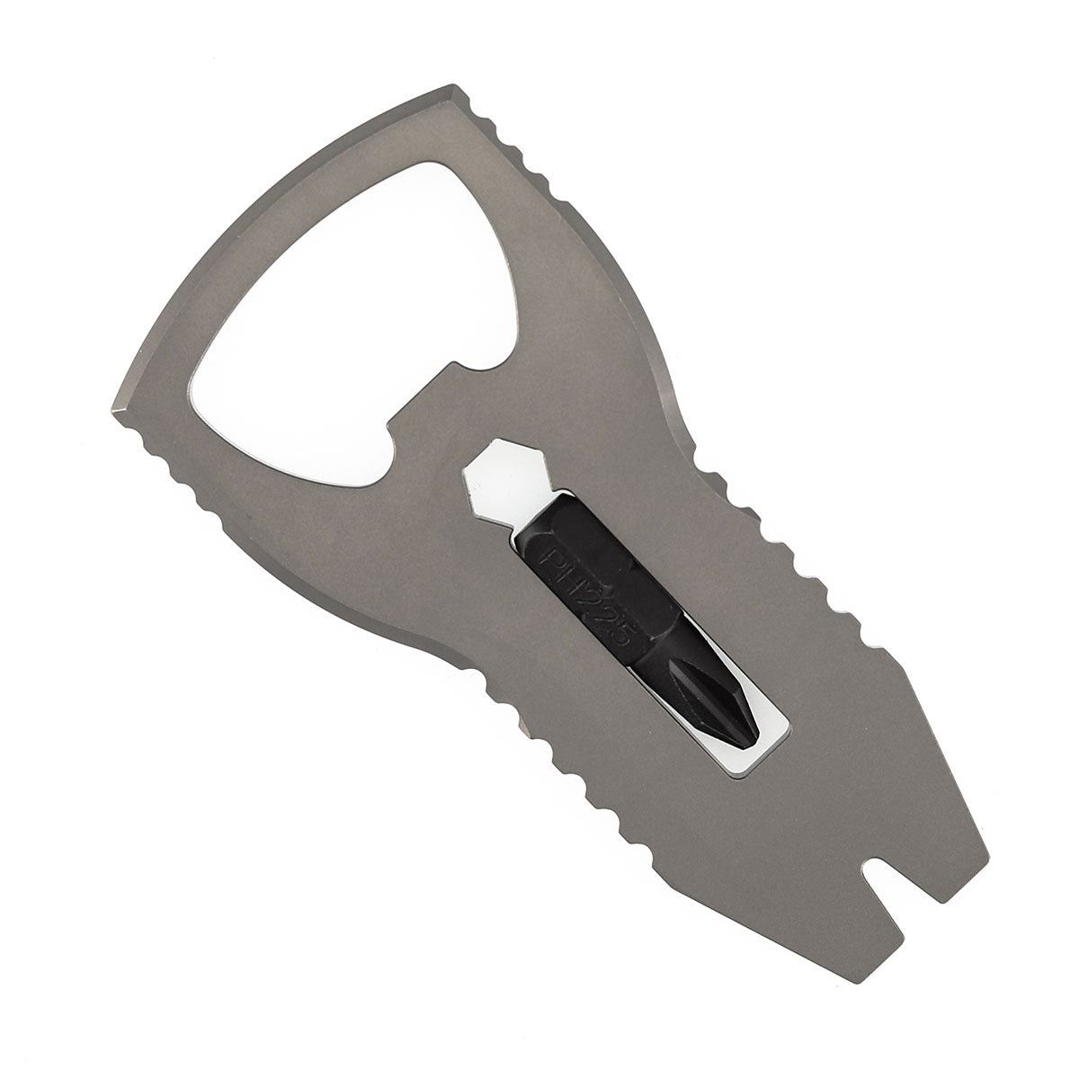 Kansept EDC PryofSorts C010A1 EDC Multi-Tool | Beadblasted Titanium | Bottle Opener, Pry Bar & Screwdriver | Designed by Koch Tools