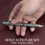 Kansept EDC Titanium Bolt-Action Pen Customizer – Customizable Inserts, Jackpot Vibes Pattern | Designed by Kevin Passon|G013P1