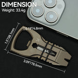 PryOfSorts Titanium EDC Multi-Tool | Pry Bar, Bottle Opener & Magnetic Bit Driver | Bronze Anodized | Designed by Koch Tools-C010A4