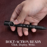 Kansept EDC Titanium Bolt-Action Pen Customizer– Customizable Inserts, Viking Pattern | Designed by Kevin Passon|G013P2