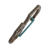 Kansept EDC Tools Carabiner C011A4 Bronze Anodized Titanium with Green Anodized Lock Climbing Carabiner Koch Tools Designed