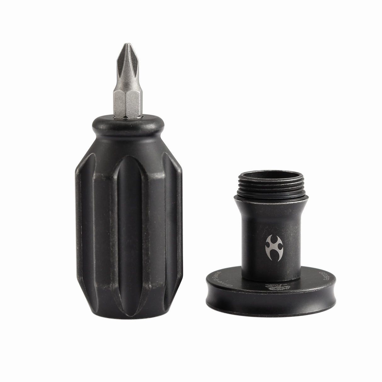 Kansept EDC Bit Driver G018P3 – Blackwash Titanium Palm Multitool with Spinner Top | Jesse Pauley Design