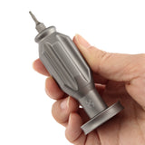 Kansept EDC Bit Driver G018P1 –Beadblasted Titanium Palm Multitool with Spinner Top | Jesse Pauley Design