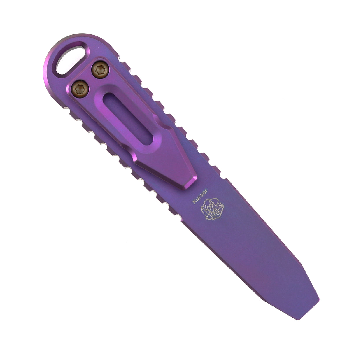 Kansept EDC Tool Kursor G015C1 Purple Anodized Titanium +PEI Inlay Koch Tools Designed