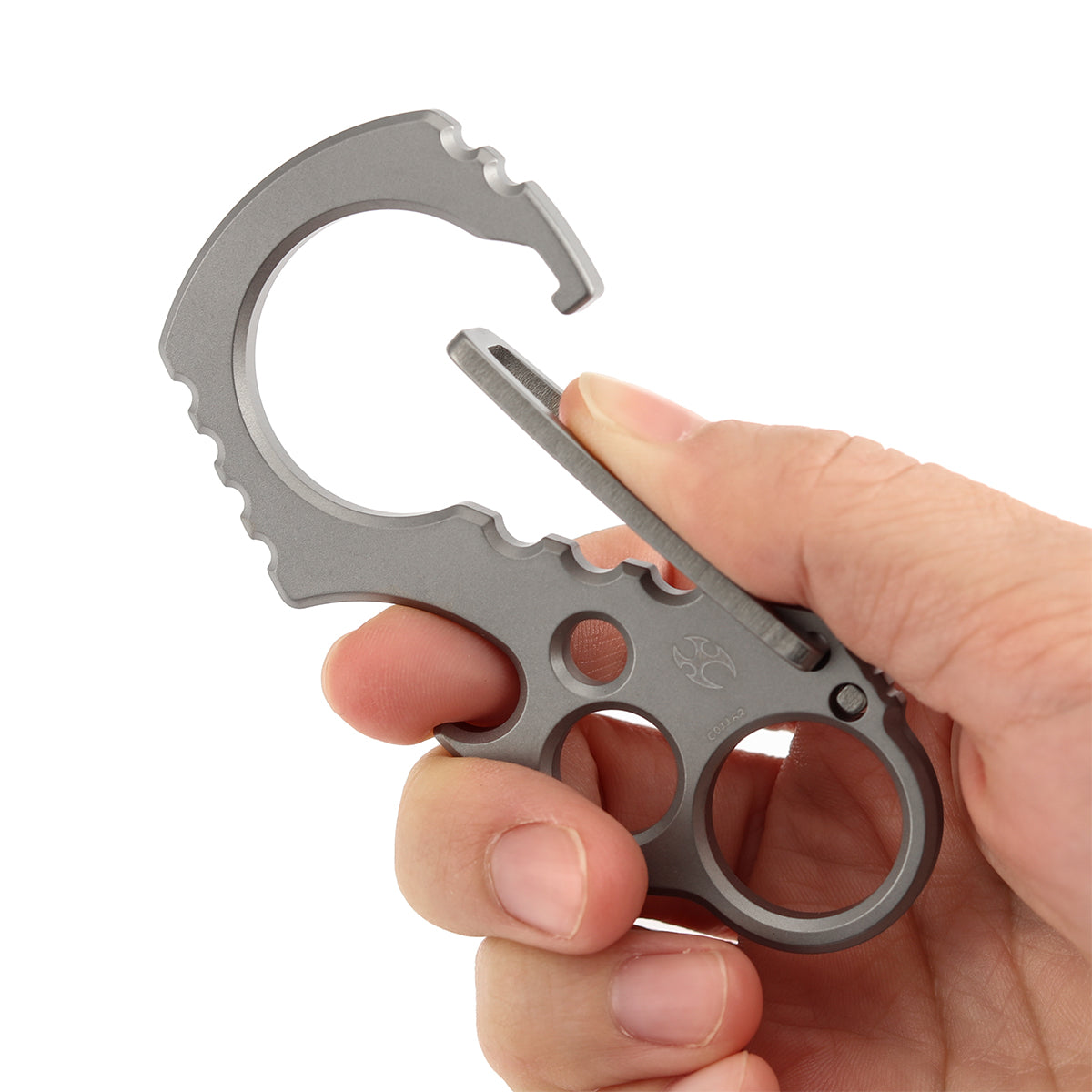 Kansept EDC Tools Carabiner C011A2 Beadblasted Titanium Climbing Carabiner Koch Tools Designed