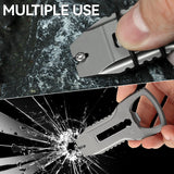 PryOfSorts Titanium EDC Multi-Tool | Pry Bar, Bottle Opener & Magnetic Bit Driver | Plain Titanium | Designed by Koch Tools-C010A1