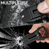 PryOfSorts Titanium EDC Multi-Tool | Pry Bar, Bottle Opener & Magnetic Bit Driver | Blackwash | Designed by Koch Tools-C010A2