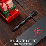 Kansept Titanium EDC Bolt-Action Pen G013H4 Scavenger– Professional Fine Tip Ballpoint Blackwash Titanium with Frag Pattern Designed by Kevin Passon