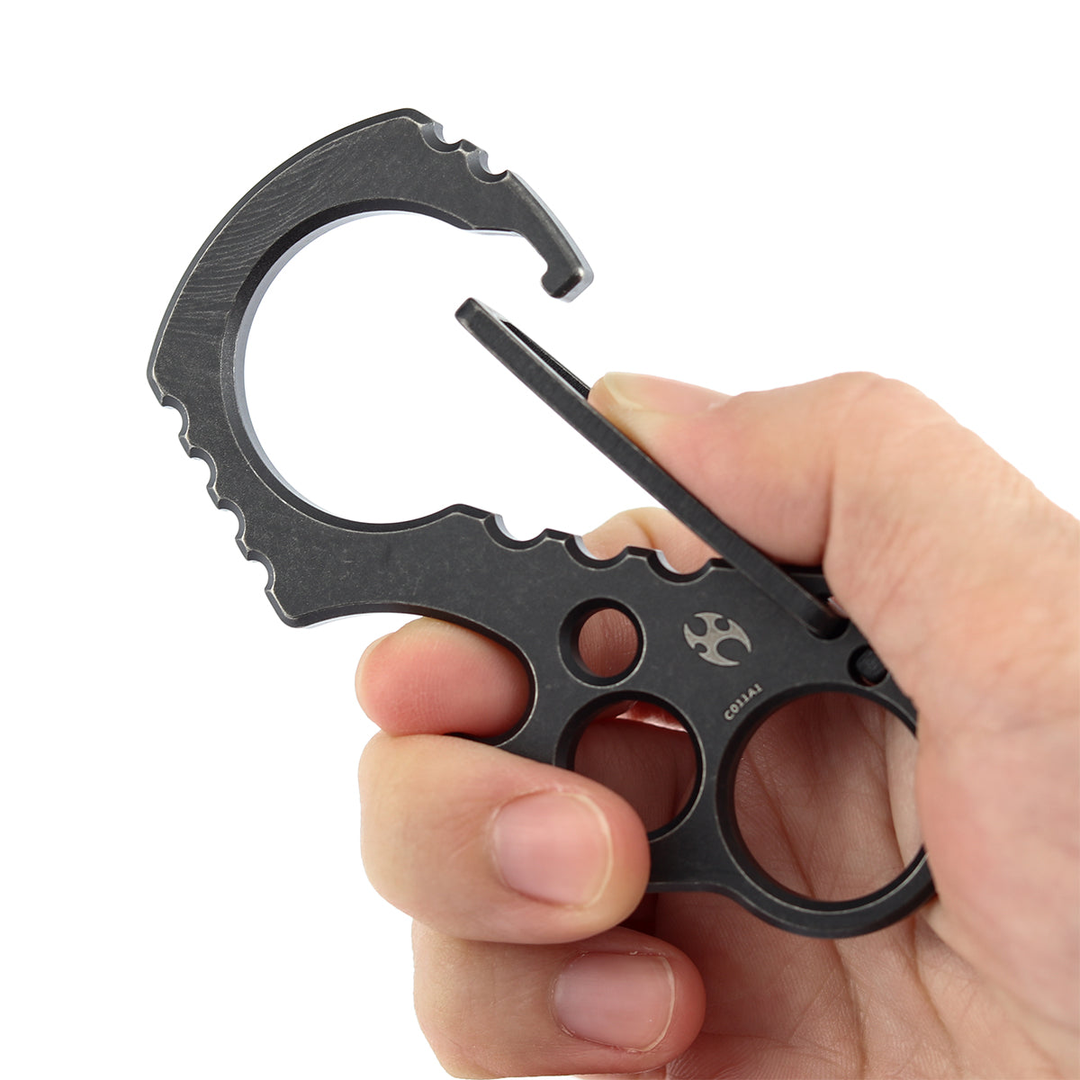 Kansept EDC Tools Carabiner C011A1 Blackwash Titanium Climbing Carabiner Koch Tools Designed