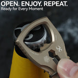 PryOfSorts Titanium EDC Multi-Tool | Pry Bar, Bottle Opener & Magnetic Bit Driver | Bronze Anodized | Designed by Koch Tools-C010A4
