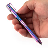 Kansept Titanium EDC Bolt-Action Pen G013H1– Professional Fine Tip Ballpoint with American Flag Pattern Designed by Kevin Passon