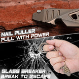 Kansept EDC PryMate G008A6 Bronze Titanium Multi-Tool Pry Bar| Glass Breaker| Bottle Opener|Hex Bit - Design by Sebastian Irawan