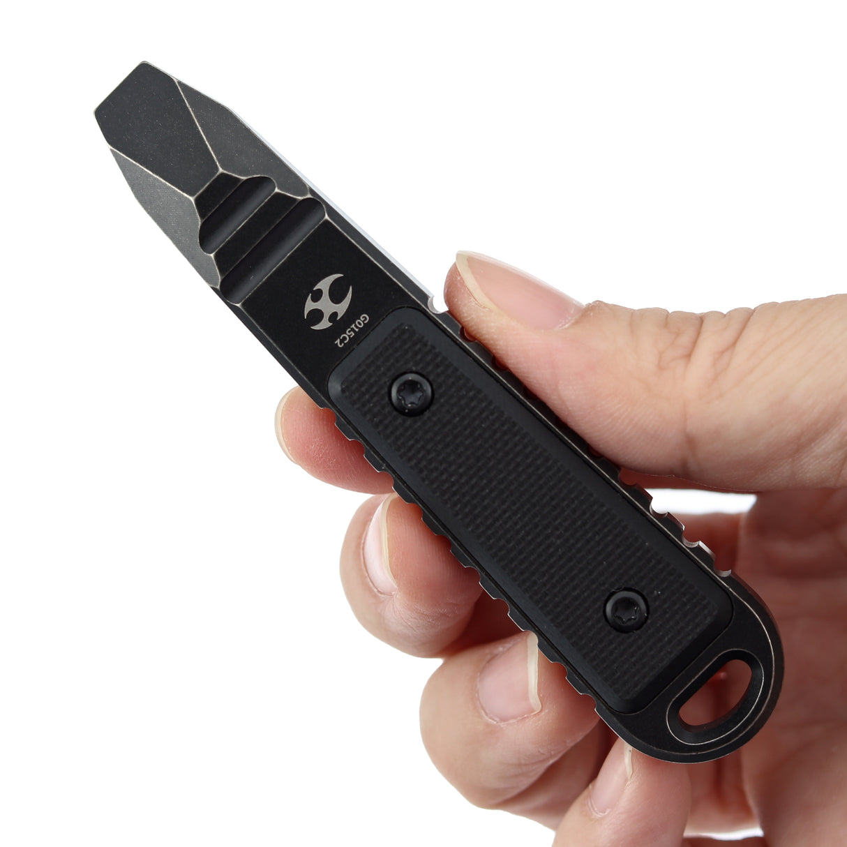 Kansept EDC Tool Kursor G015C2 Blackwash Titanium+Black G10 Inlay Koch Tools Designed