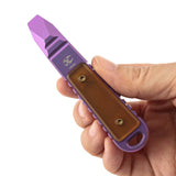 Kansept EDC Tool Kursor G015C1 Purple Anodized Titanium +PEI Inlay Koch Tools Designed