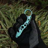 Kansept PryMate Green Anodized Titanium with Purple Splash Finish EDC Pry Bar - Glass Breaker, Bottle Opener, Hex Bit, Pocket Clip - Design by Sebastian Irawan (G008A9)