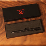 Kansept Titanium EDC Bolt-Action Pen G013H4– Professional Fine Tip Ballpoint Blackwash Titanium with Frag Pattern Designed by Kevin Passon