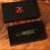 Kansept EDC Tool Kursor G015B4 Blackwash Titanium+Jungle Wear Fatcarbon Koch Tools Designed