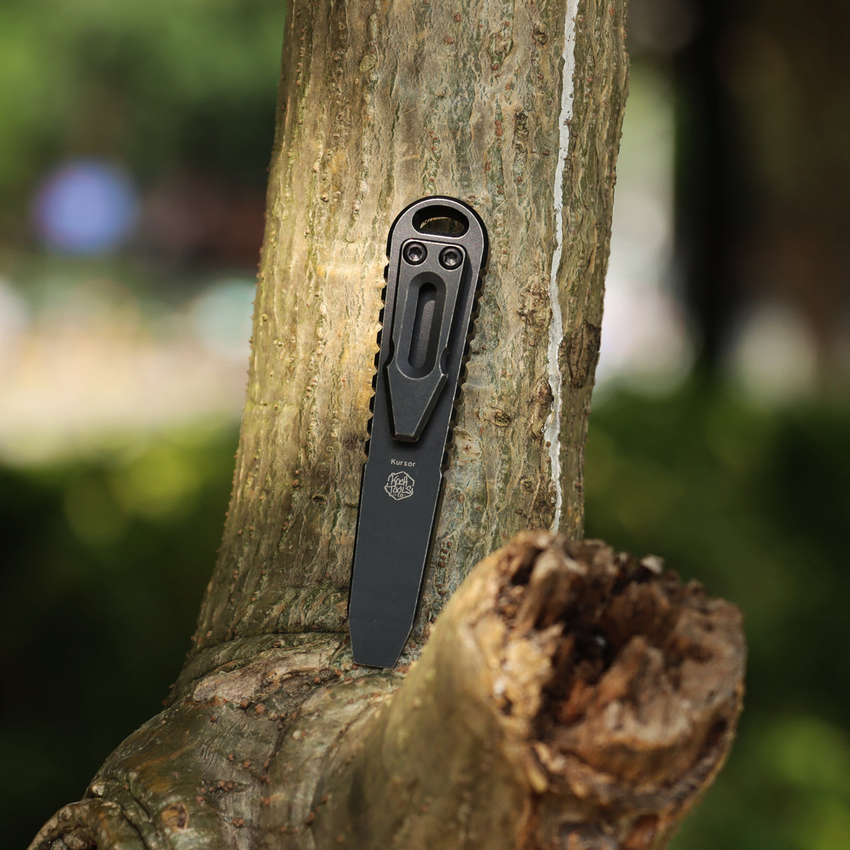 Kansept EDC Tool Kursor G015B4 Blackwash Titanium+Jungle Wear Fatcarbon Koch Tools Designed