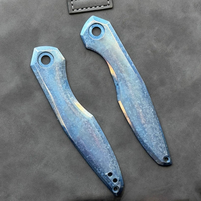 KANSEPT Halide | Blue Anodized Crystalized Titanium Handle Scales