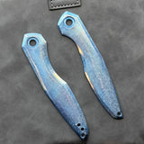 KANSEPT Halide | Blue Anodized Crystalized Titanium Handle Scales